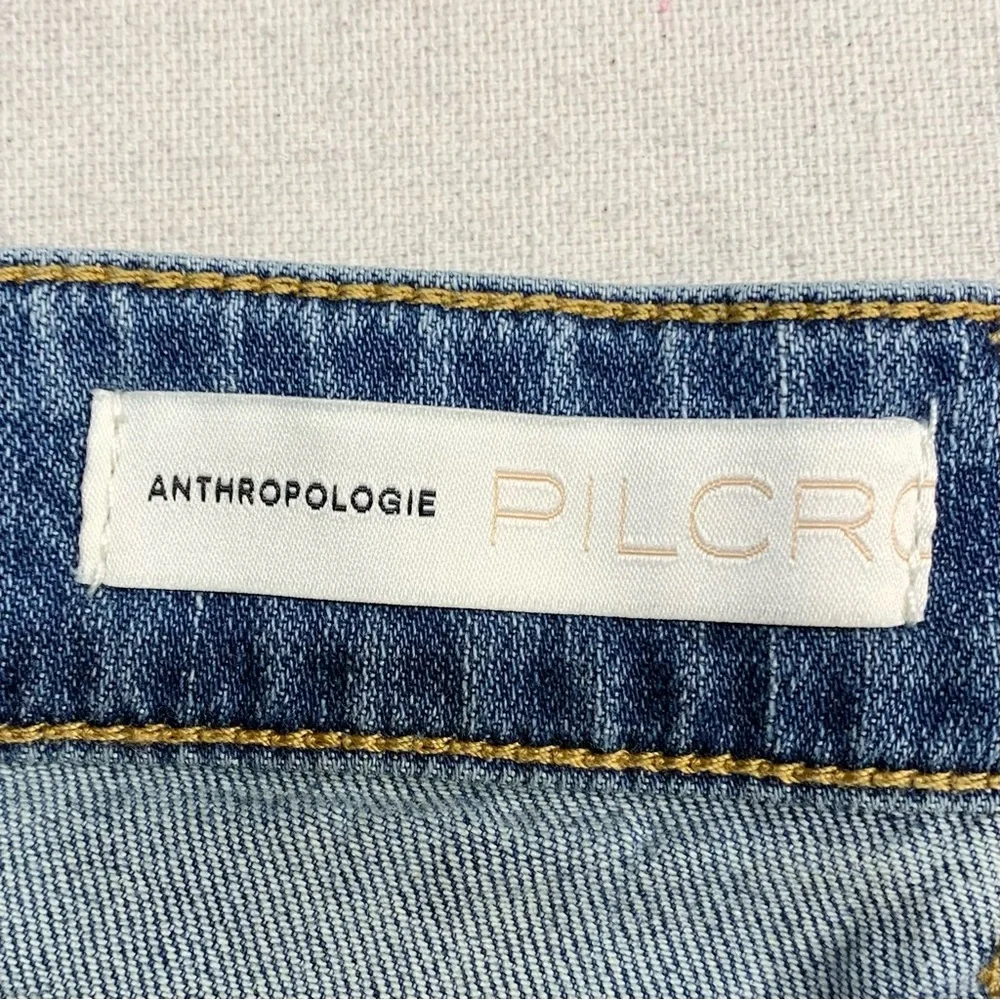 Pilcro~Anthropolgie~NWT~Womens Slim Boyfriend Medium Wash Distressed Jeans~Sz 26 - Picture 12 of 15